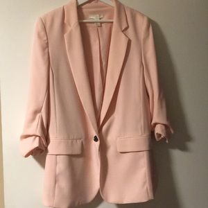 BOGO50% H&M Pink longline Blazer